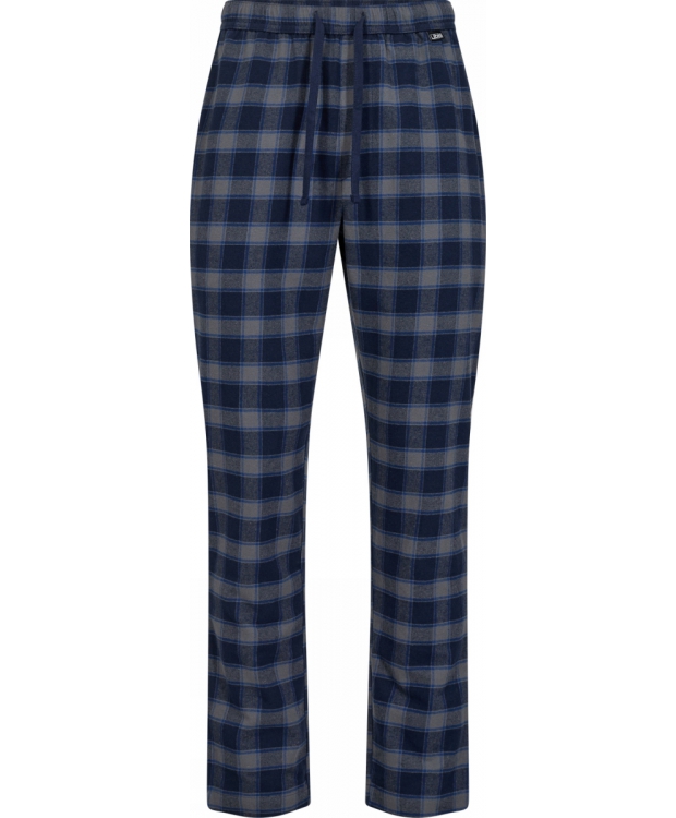 JBS flannel-pyjamasbukser i navy tern til herre billede 1