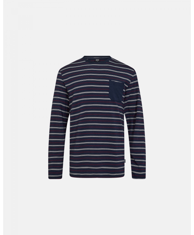 JBS bambusjersey-pyjamas i navy til herre billede 3