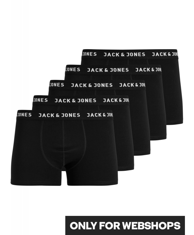 Jack & Jones 5-pak boxershorts sort til herre billede 2