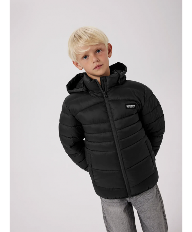 Name It pufferjakke i sort til drenge billede 1