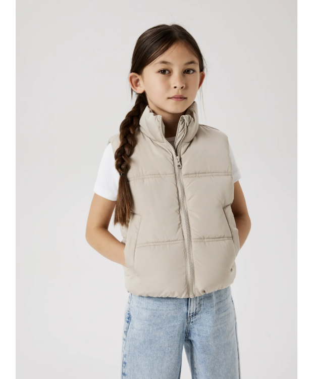 Name It dynevest i beige til piger billede 4