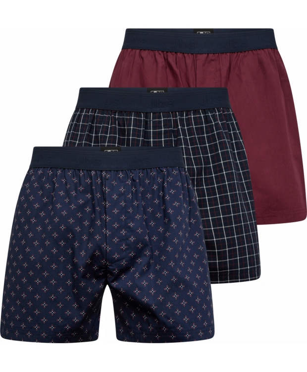 JBS 3-pak bomuldsboxershorts i flere farver til herre billede 1