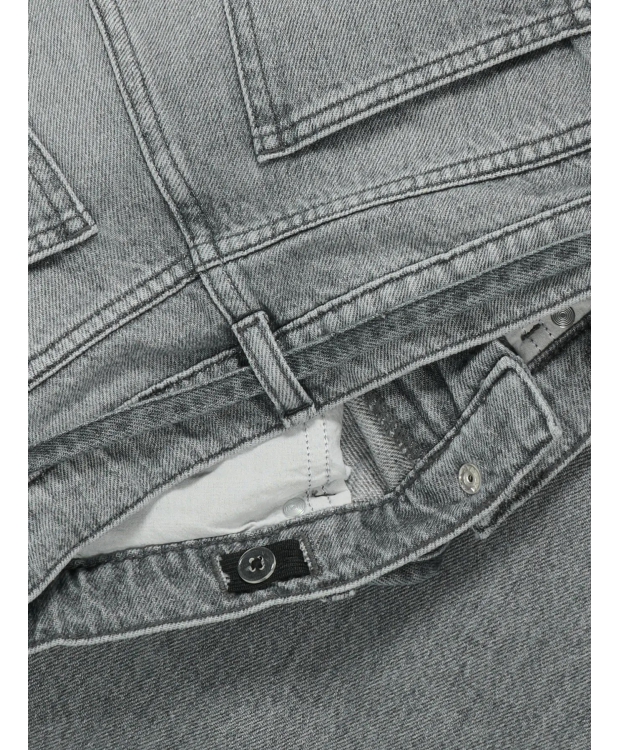 KIDS ONLY straight fit-jeans i grå denim til piger billede 3