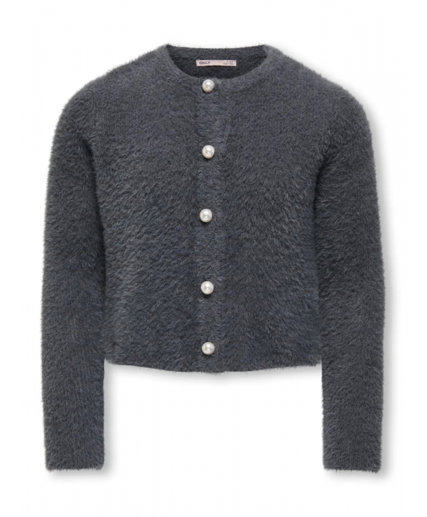 KIDS ONLY blød strikket cardigan i grå til piger billede 1