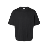 SELECTED T-shirt med rund hals i sort til herre