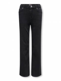 KIDS ONLY jeans i sort med mellemhøj talje til piger