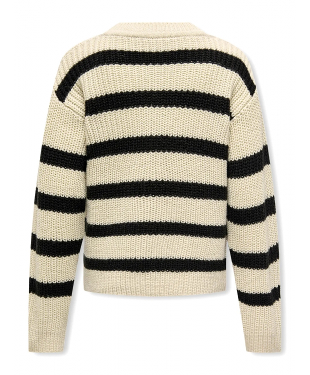 KIDS ONLY Strikpullover med striber til piger billede 2