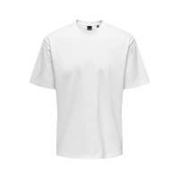 ONLY & SONS t-shirt i hvid til herre | Relaxed fit |