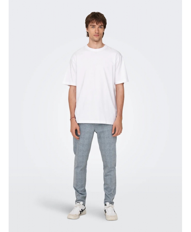 ONLY & SONS t-shirt i hvid til herre | Relaxed fit | billede 1