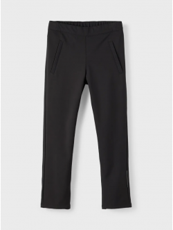 Name It slim fit-softshellbukser i sort til piger