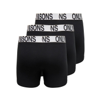 ONLY & SONS 3-pak bomuldsunderbukser i sort og hvid til herre