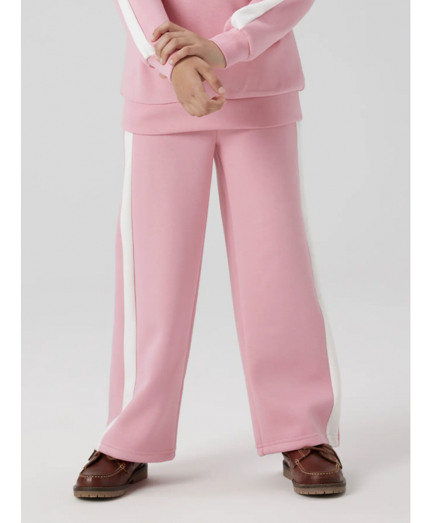 Name It wide leg-sweatpants i lyserød til piger billede 3