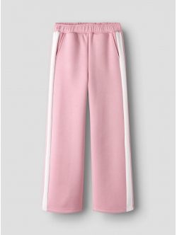 Name It wide leg-sweatpants i lyserød til piger
