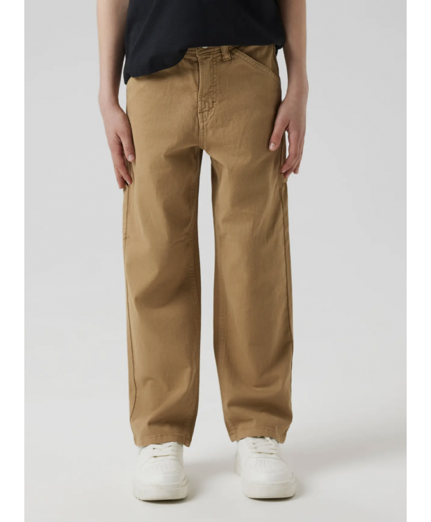 Name It straight leg-twillbukser i orange til drenge billede 2