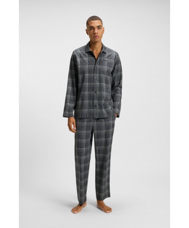 BOSS Pyjamas i gaveæske med tern til herre billede 2