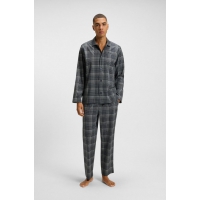 BOSS Pyjamas i gaveæske med tern til herre
