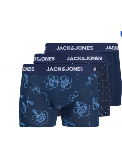 JACK & JONES 3-pak JACANTHONY Print Trunks til mænd
