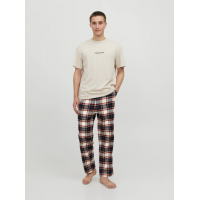 JACK & JONES Rimon vævede pyjamasbukser i rød til herre