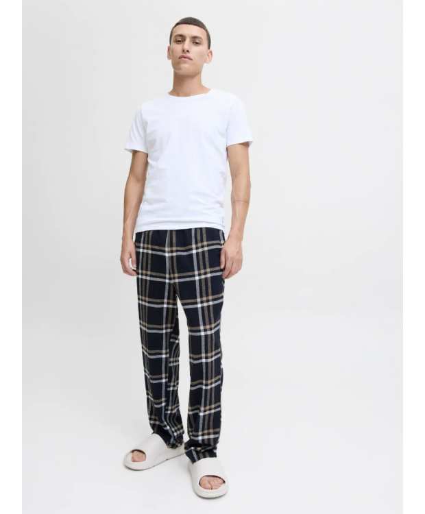 JACK & JONES Rimon vævede pyjamasbukser i mørkeblå til herre billede 2