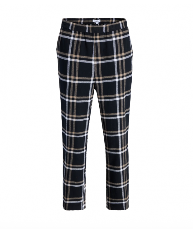 JACK & JONES Rimon vævede pyjamasbukser i mørkeblå til herre billede 1