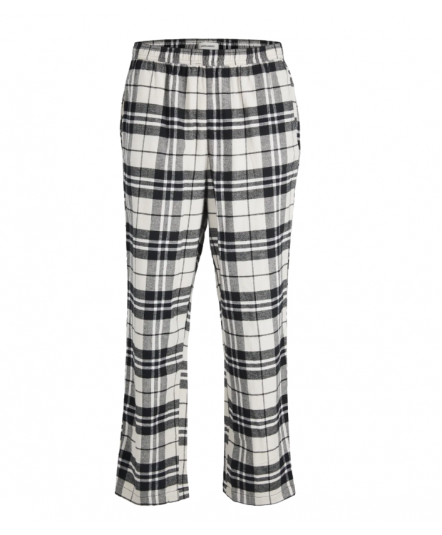 JACK & JONES Rimon vævede pyjamasbukser i hvid til herre billede 1