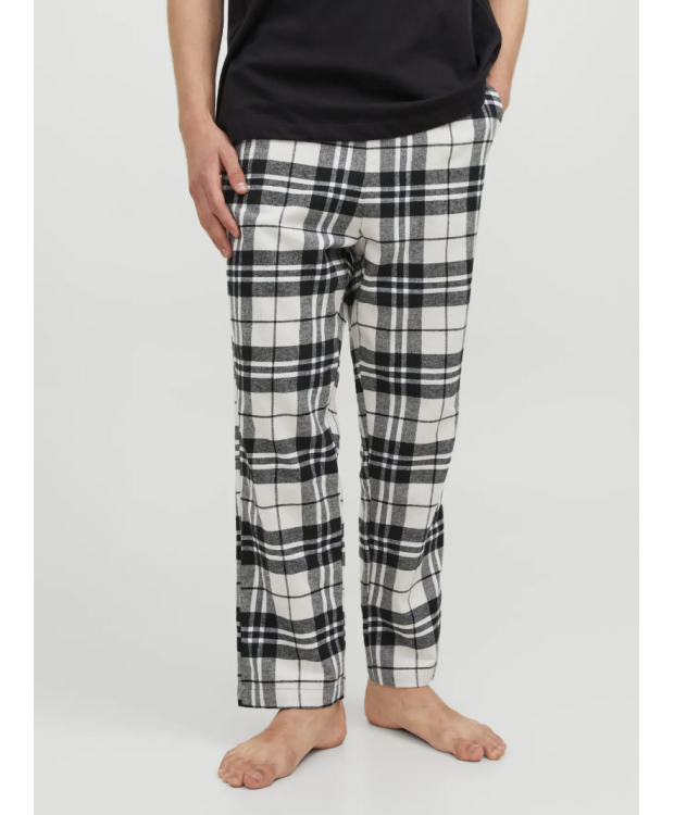 JACK & JONES Rimon vævede pyjamasbukser i hvid til herre billede 4