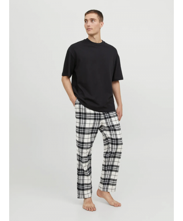 JACK & JONES Rimon vævede pyjamasbukser i hvid til herre billede 2