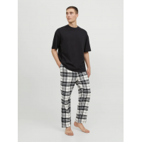JACK & JONES Rimon vævede pyjamasbukser i hvid til herre