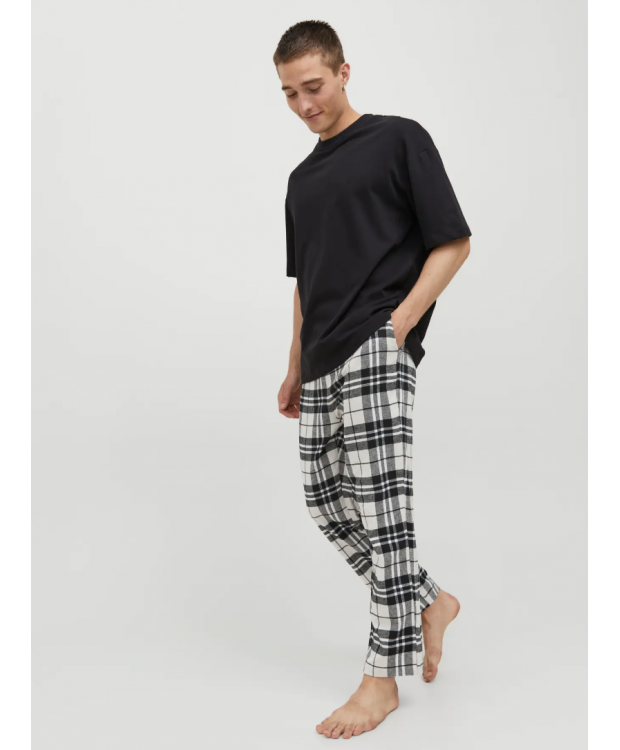JACK & JONES Rimon vævede pyjamasbukser i hvid til herre billede 8