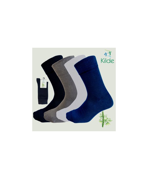 Kilde Comfort & Diabetes bambus-ankelstrømper i hvid – unisex billede 3