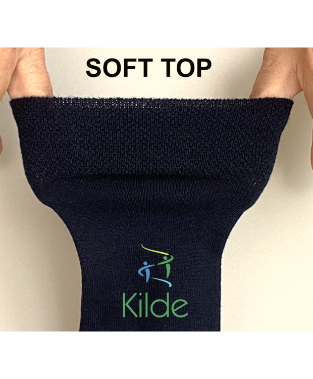 12 par Kilde Comfort & Diabetes merinouldsstrømper i grå – unisex – detaljebillede 2