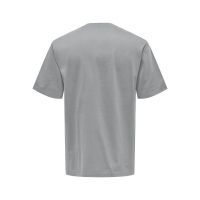 ONLY & SONS t-shirt i Ultimate Grey til herre | Relaxed fit