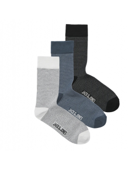 JACK & JONES Bird eye-struktur 3-pak herrestrømper