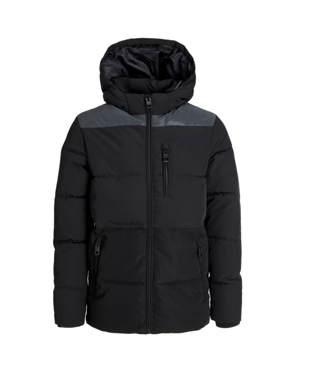 JACK & JONES MINI pufferjakke i sort til drenge billede 1