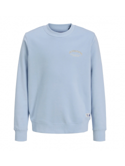JACK & JONES MINI sweatshirt i lyseblå til drenge