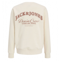 JACK & JONES MINI sweatshirt i hvid til drenge