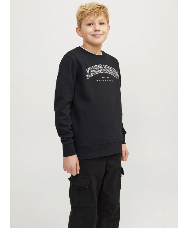 JACK & JONES MINI sweatshirt i sort til drenge billede 5