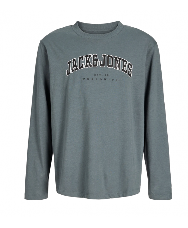 JACK & JONES MINI langærmet T-shirt i grå til drenge billede 1