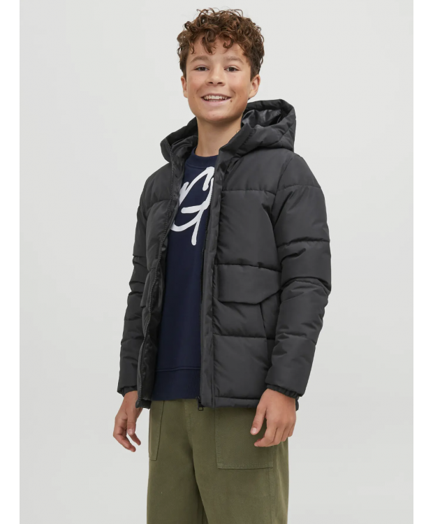 JACK & JONES MINI pufferjakke i sort til drenge billede 2