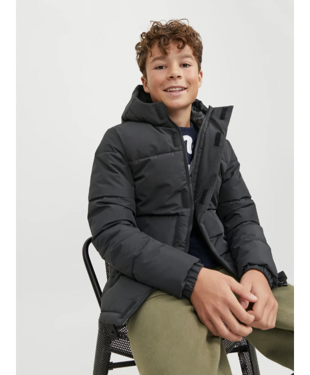JACK & JONES MINI pufferjakke i sort til drenge billede 4