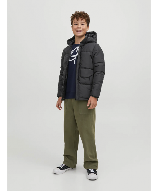 JACK & JONES MINI pufferjakke i sort til drenge billede 7