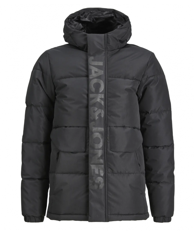JACK & JONES MINI pufferjakke i sort til drenge billede 3