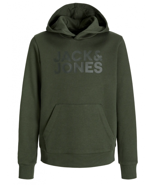 JACK & JONES MINI hoodie i grøn til drenge billede 1
