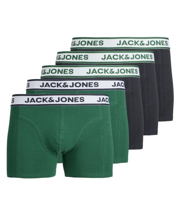 JACK & JONES KIDS 5-Pak Ensfarvede trunks til drenge billede 1