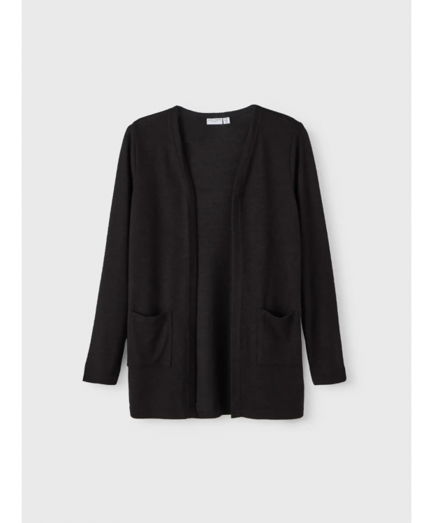 Name It strikcardigan i sort til piger billede 4