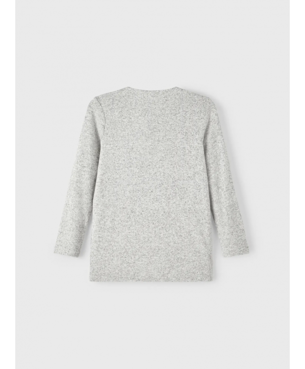Name It strikcardigan i lysegrå til piger billede 2