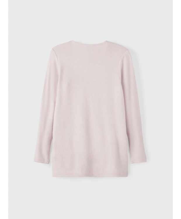 Name It strikcardigan i lyserød til piger billede 1