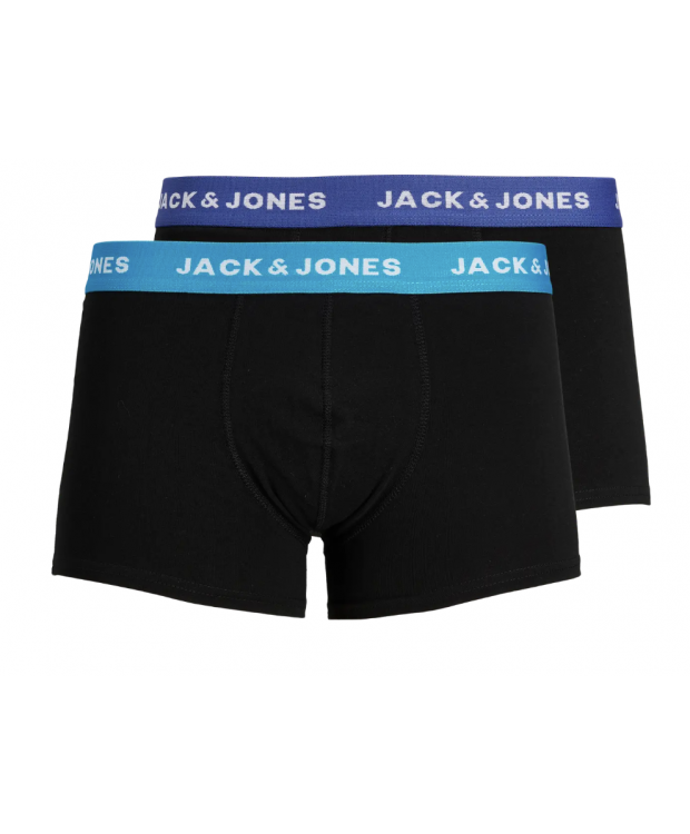 JACK & JONES KIDS 2-PAK ensfarvede trunks til drenge i økologisk bomuld billede 1