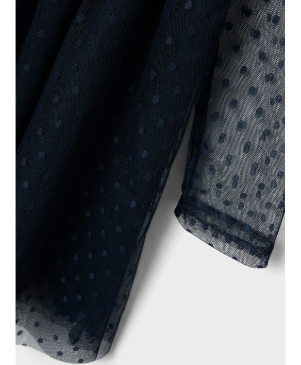 Name It kjole i dark sapphire til piger billede 3