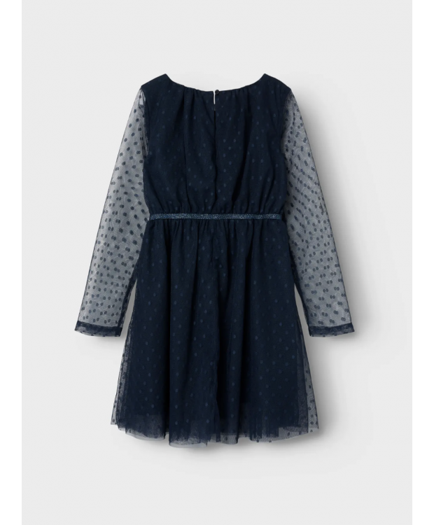 Name It kjole i dark sapphire til piger billede 6